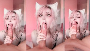 She loves cock so much she wants to suck it and put it in her mouth all the time – pinkloving 💖